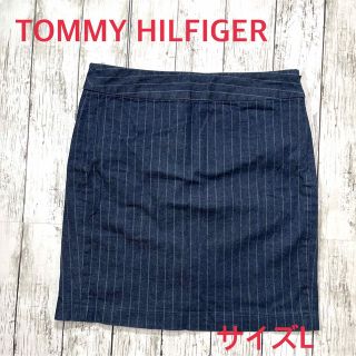 トミーヒルフィガー(TOMMY HILFIGER)のTOMMY HILFIGER トミーヒルフィガー　デニムスカート　膝丈　薄手 (ひざ丈スカート)