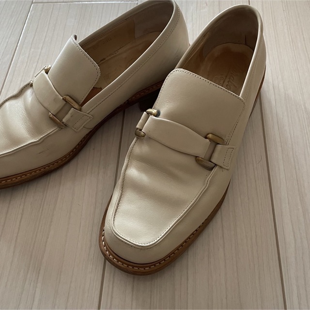 Paraboot(パラブーツ)のパラブーツ　paraboot ローファー　vintage ビンテージ　白 レディースの靴/シューズ(ローファー/革靴)の商品写真