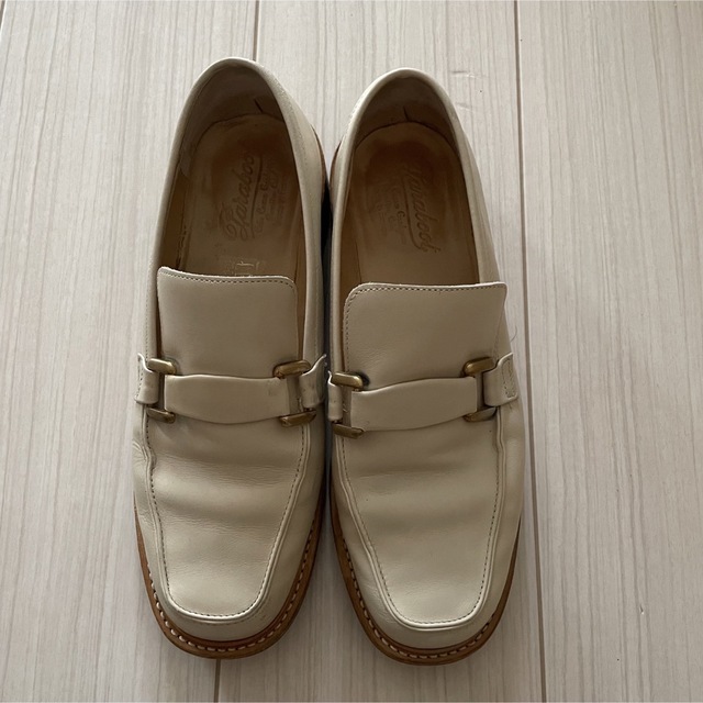 Paraboot(パラブーツ)のパラブーツ　paraboot ローファー　vintage ビンテージ　白 レディースの靴/シューズ(ローファー/革靴)の商品写真