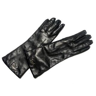 コーチ(COACH)のコーチ 手袋 レディース - 黒 レザー(手袋)