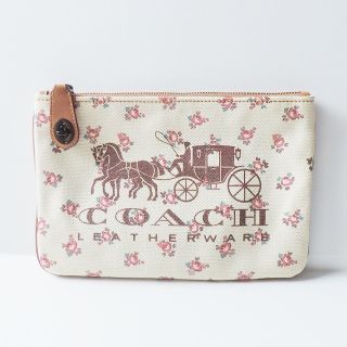 コーチ(COACH)のCOACH(コーチ) ポーチ美品  25619 花柄(ポーチ)