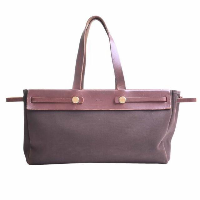 正式的 Hermes - エルメス トートバッグ ダークブラウン トートバッグ 正式的 Hermes - エルメス トートバッグ ダークブラウン トートバッグ