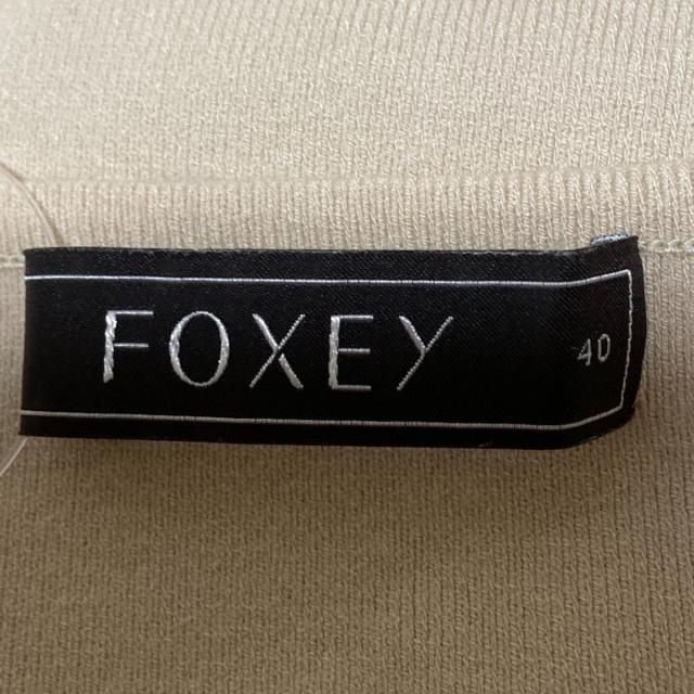 FOXEY(フォクシー)のフォクシー ノースリーブカットソー 40 M - レディースのトップス(カットソー(半袖/袖なし))の商品写真