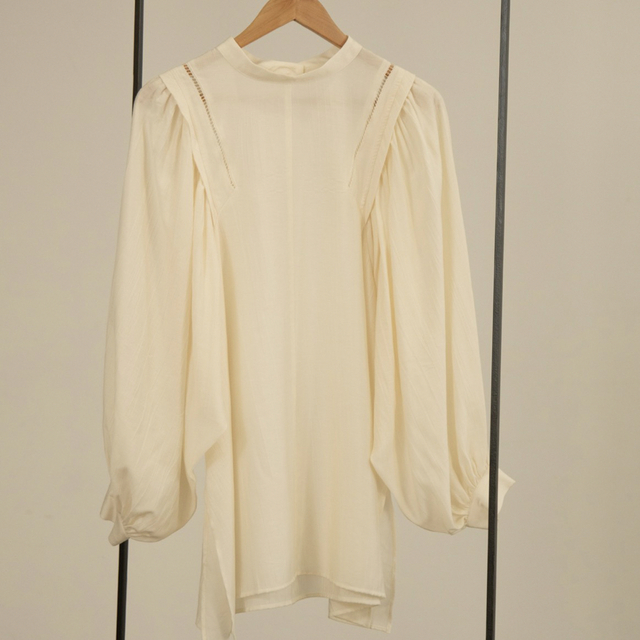 shirring balloon blouse / Amiur レディースのトップス(シャツ/ブラウス(長袖/七分))の商品写真