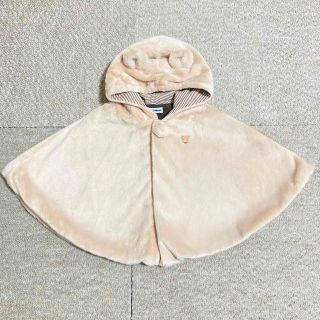 ミキハウス(mikihouse)のミキハウス MIKIHOUSE ファーポンチョ 70-90cm(ジャケット/コート)