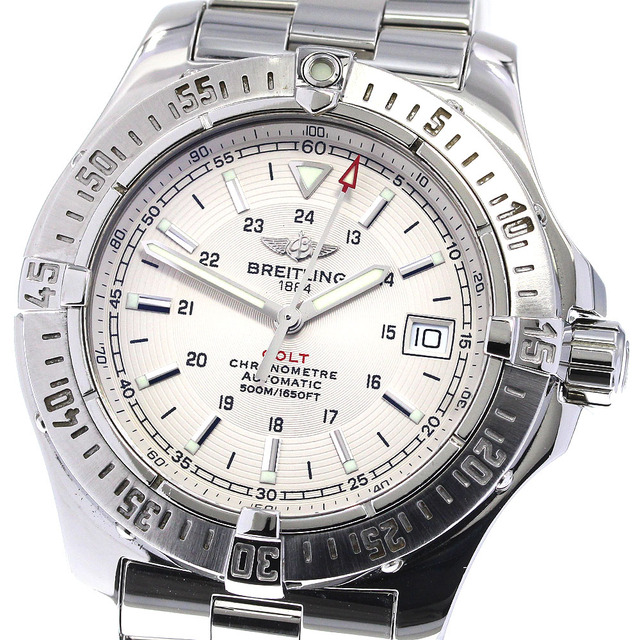 専門ショップ BREITLING - メンズ_734256 自動巻き A17380 デイト