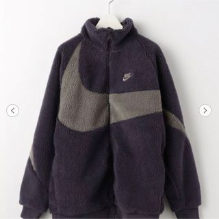 ナイキ(NIKE)の未使用品　NIKE ナイキビッグスウォッシュ リバーシブル ボア ジャケット(ナイロンジャケット)