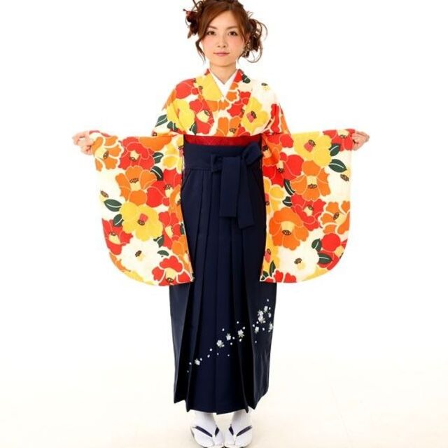 海外花系 着物袴セット ジュニアへ直し 135~150cm ボヌールセゾン