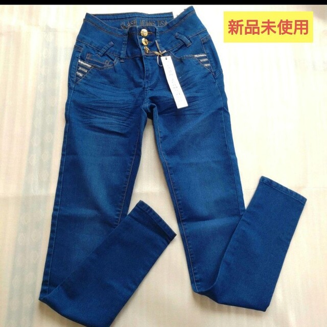Class(クラス)のレディース 新品未使用 タグ付き スキニーclash jeans USA ブルー レディースのパンツ(デニム/ジーンズ)の商品写真