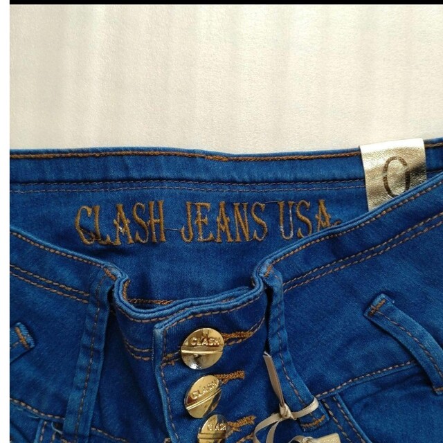 Class(クラス)のレディース 新品未使用 タグ付き スキニーclash jeans USA ブルー レディースのパンツ(デニム/ジーンズ)の商品写真