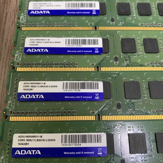 ddr3 8gb × 4 32gb