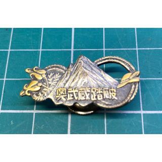 観光　登山　記念バッチ　奥武蔵踏破(登山用品)