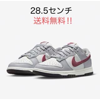 ナイキ(NIKE)のNike WMNS Dunk Low Grey/Red 28.5センチ(スニーカー)