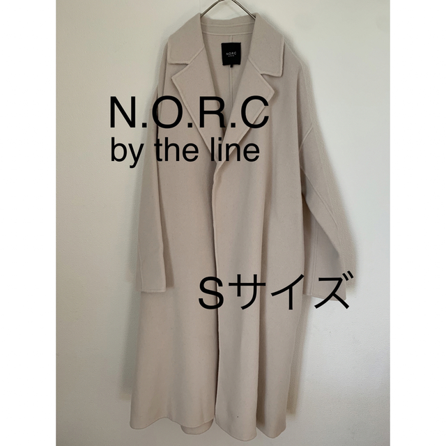 3045 N.O.R.C ロングコート　アイボリー　Sサイズ　新品アイボリー