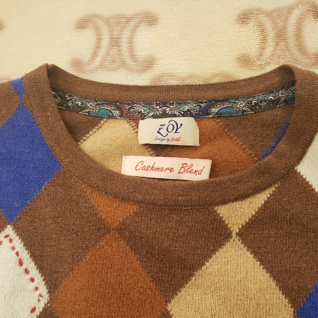 ZOY - *ZOY* カシミア混セーター Lの通販 by マチルダ's shop|ゾーイ