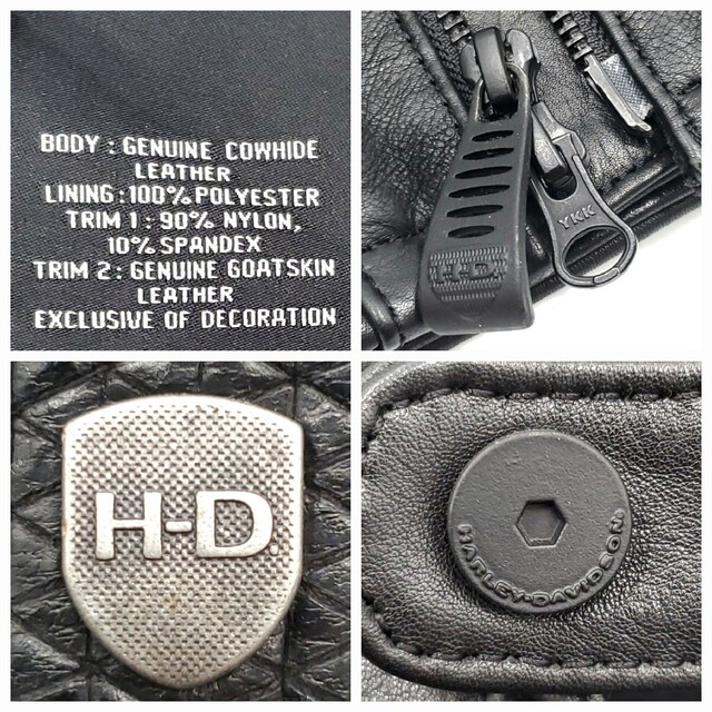 極美品◆HARLEY-DAVIDSON◆カウハイドレザーライダース 550