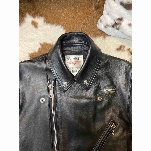 Lewis Leathers(ルイスレザー)のルイレザー サイクロン ラットランドシープ タイトフィット 36  441T メンズのジャケット/アウター(ライダースジャケット)の商品写真