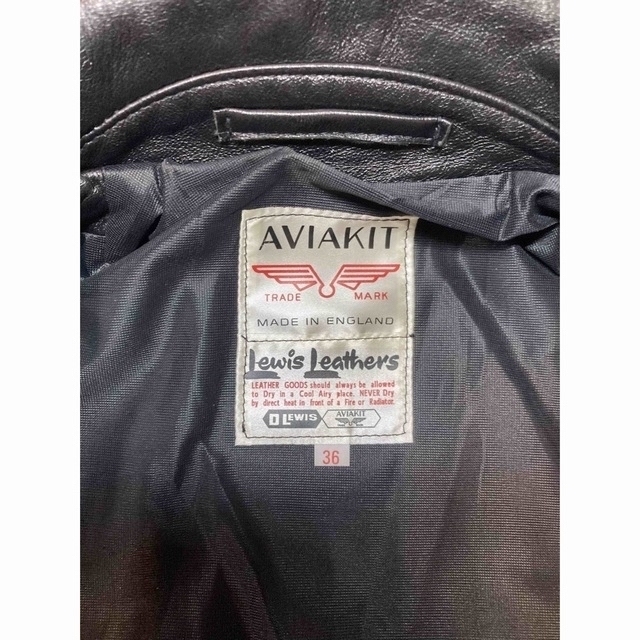 Lewis Leathers(ルイスレザー)のルイレザー サイクロン ラットランドシープ タイトフィット 36  441T メンズのジャケット/アウター(ライダースジャケット)の商品写真