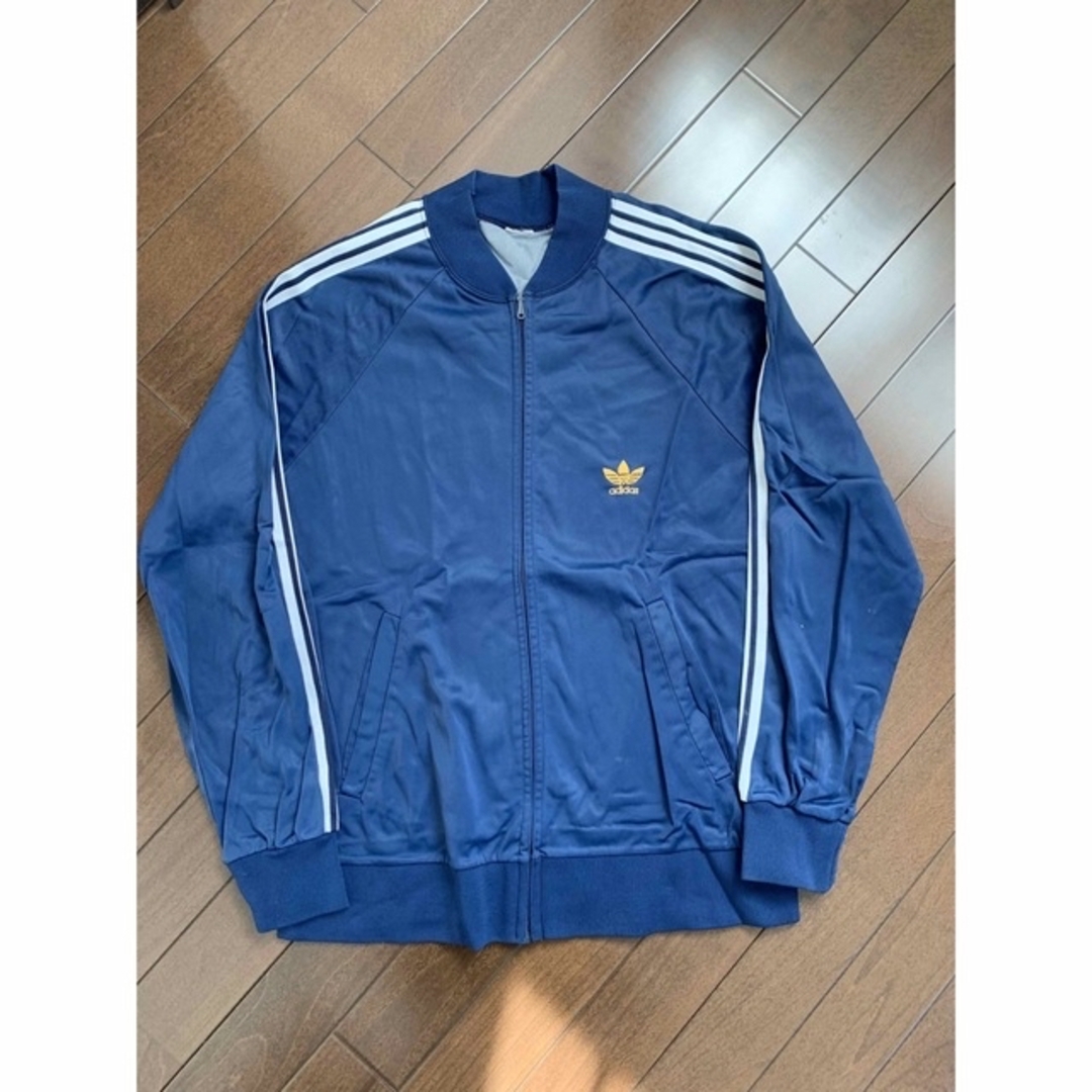 adidas ATPジャージ ネイビー×ホワイト フランス製 L アディダス い