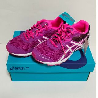 アシックス(asics)の【未使用品】asics　レーザービーム　22.0ｃｍ　パープルホワイト　箱付き(シューズ)