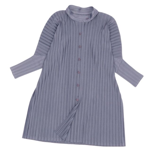 美品 プリーツプリーズ イッセイミヤケ PLEATS PLEASE ジャケット スタンドカラー プリーツ 無地 アウター レディース 3(L相当) ブルーネイビー 美品 プリーツプリーズ イッセイミヤケ PLEATS PLEASE ジャケット スタンドカラー プリーツ 無地 アウター レディース 3(L相当) ブルーネイビー