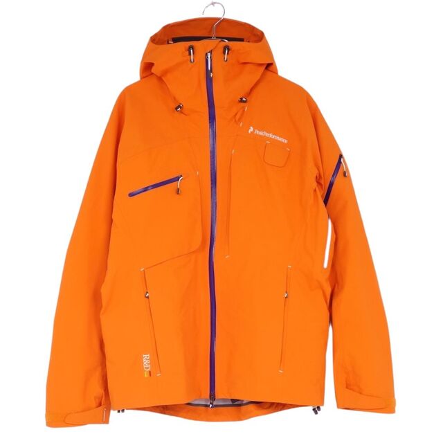 美品 ピークパフォーマンス Peak Performance ジャケット HELI ALPINE JACKET ヘリ アルパイン GORE-TEX Pro スキー 登山 ゴアテックス RECCO スノーウェア ハードシェル スキー アウター メンズ ASIA：L EU/US:M オレンジ