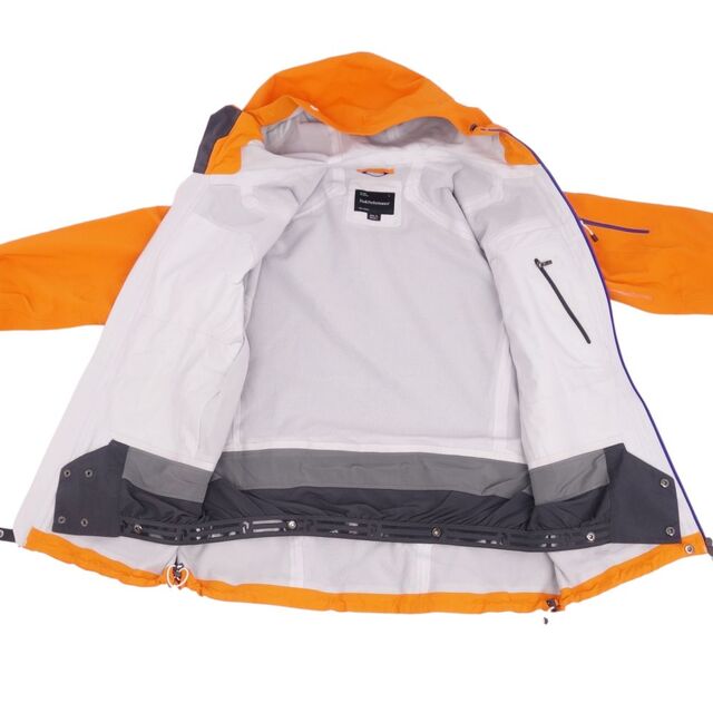 美品 ピークパフォーマンス Peak Performance ジャケット Heli Soft Shell Jacket ソフトシェル GORE-TEX ゴアテックス RECCO スノーウェア シェル スキー アウター メンズ ASIA：XL EU/US:L オレンジ 4