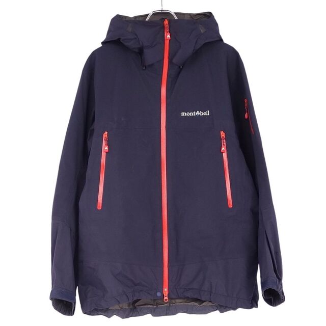 美品 モンベル mont bell ジャケット アルパインサーマシェル パーカ ナイロン GORE-TEX ゴアテックス アウター 登山 アウトドア メンズ  L ダークネイビーなし