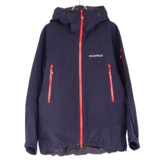 モンベル(mont bell)の美品 モンベル mont bell ジャケット アルパインサーマシェル パーカ ナイロン GORE-TEX ゴアテックス アウター 登山 アウトドア メンズ  L ダークネイビー(その他)