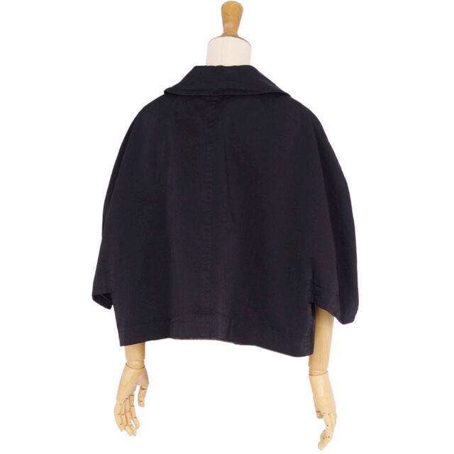 美品 コムデギャルソン COMME des GARCONS コムコム ジャケット ポンチョ 無地 アウター レディース S ブラック