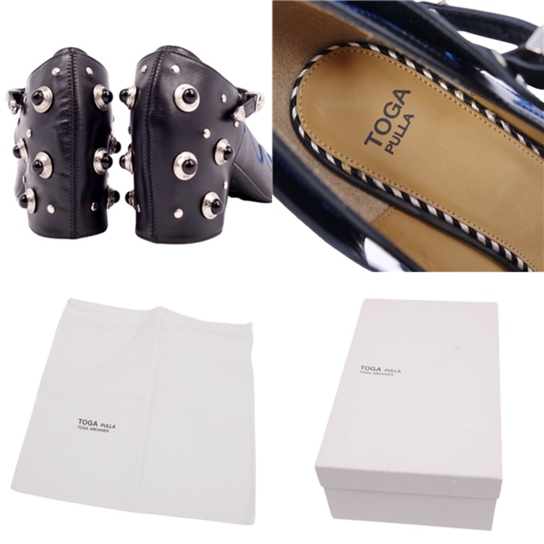 TOGA(トーガ)の未使用 トーガプルラ TOGA PULLA パンプス 2way カーフレザー レディース チャンキーヒール シューズ 37(24cm相当) ブラック レディースの靴/シューズ(ハイヒール/パンプス)の商品写真
