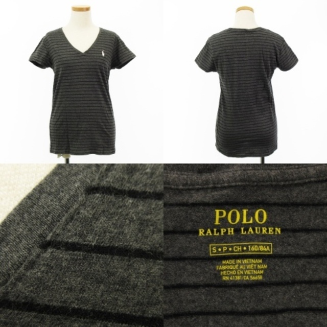 POLO RALPH LAUREN(ポロラルフローレン)のポロ ラルフローレン 3点セット Tシャツ 半袖 ボーダー コットン S M レディースのトップス(Tシャツ(半袖/袖なし))の商品写真