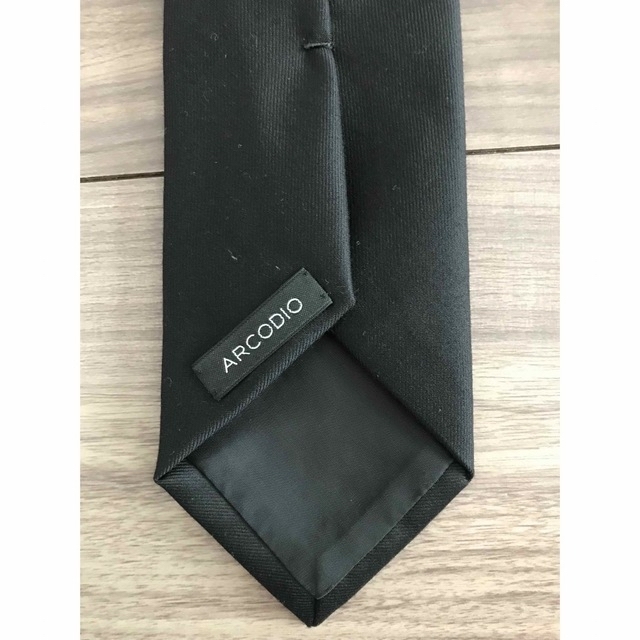 【アルコディオ】ネクタイ　ブラック　7.5cm メンズのファッション小物(ネクタイ)の商品写真