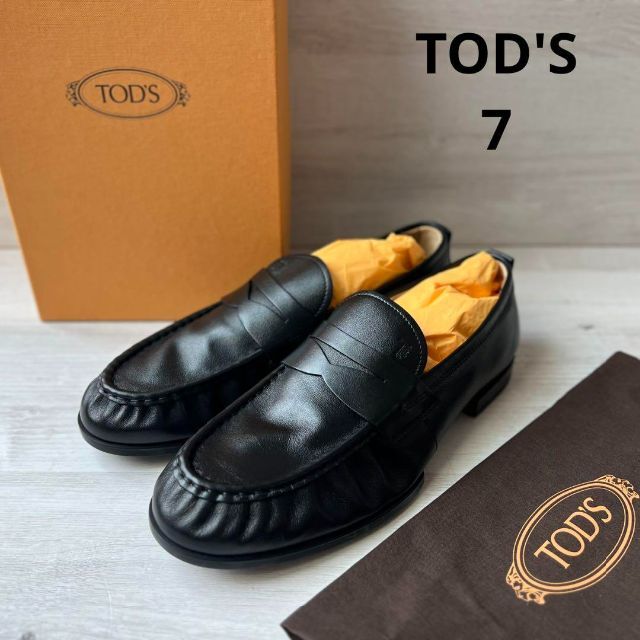 2022年新作 TOD'S - ブラック 黒 レザーローファー トッズ TOD'S 7