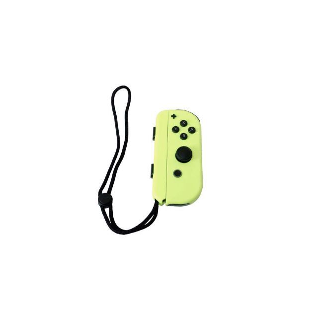 Nintendo Switch(ニンテンドースイッチ)の美品 ジョイコン ネオンイエロー R 右用 カラー ストラップ付き エンタメ/ホビーのゲームソフト/ゲーム機本体(その他)の商品写真