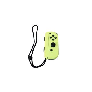 ニンテンドースイッチ(Nintendo Switch)の美品 ジョイコン ネオンイエロー R 右用 カラー ストラップ付き(その他)