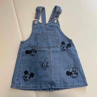 ザラキッズ(ZARA KIDS)のZARA 12-18m 86cm ジャンパースカート　ディズニー(スカート)