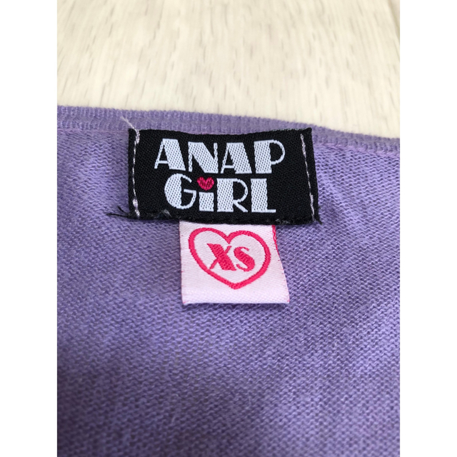 ANAP GiRL(アナップガール)の【オシャレ】ANAP アナップ カーディガン 半袖 130-140cm キッズ/ベビー/マタニティのキッズ服女の子用(90cm~)(Tシャツ/カットソー)の商品写真