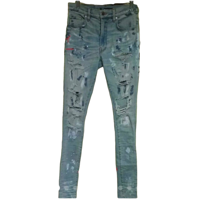 上質で快適 AMIRI アミリスーパーデストロイペインタージーンズsize29