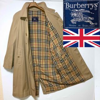 バーバリー(BURBERRY)の希少！英国製！ビッグサイズ！バーバリープローサム　ノバチェックステンカラーコート(ステンカラーコート)