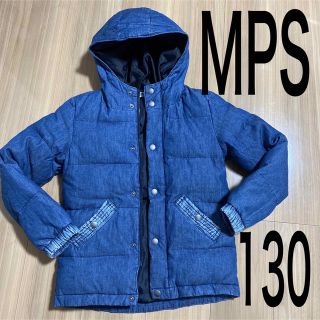 エムピーエス(MPS)の130サイズ　アウター　中わたダウン　軽量デニム生地　MPS(ジャケット/上着)