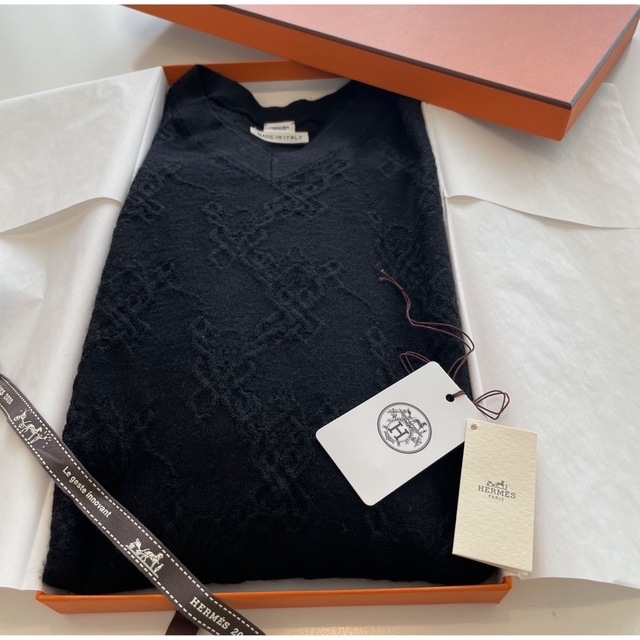 ユキッチ様専用のお品物です。HERMES エルメス カシミアセーター 34 黒