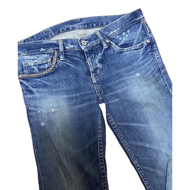 HYSTERICS(ヒステリックス)のヒステリックス クラッシュ加工 ブーツカット メンズのパンツ(デニム/ジーンズ)の商品写真