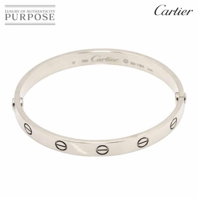 Cartier - カルティエ Cartier ラブ ブレス #17 K18 WG ホワイトゴールド 750 ブレスレット バングル VLP 90175509