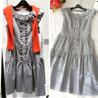 ルネ(René)の美品♡ルネ♡てんとう虫ボタン ワンピース(ひざ丈ワンピース)