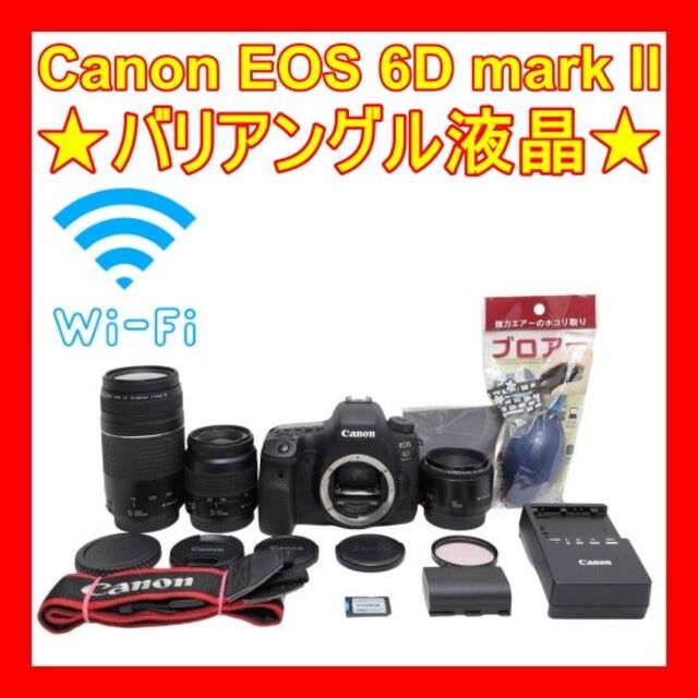 ❤バリアングル液晶❤Canon EOS 6D mark II❤フルサイズカメラ❤