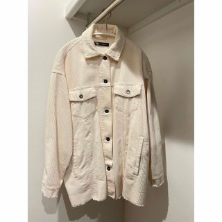 ザラ(ZARA)のZARA コーデュロイジャケット エクリュXS(その他)