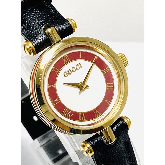 美品! GUCCI グッチ 電池u0026ベルト新品交換済み レディース腕時計