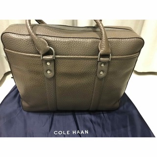 コールハーン(Cole Haan)の美品 COLE HAAN コールハーン レザー ブリーフバッグ トープ US限定(ビジネスバッグ)