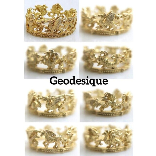 ★きく様★新品★Geodesique ガルグイユ 18金リング 7.5号 レディースのアクセサリー(リング(指輪))の商品写真